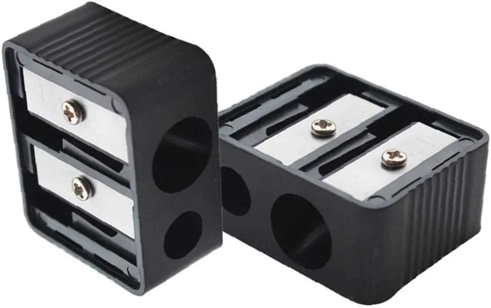 تراش آرایشی حرفه ای دو سوراخه برای خط چشم، خط لب، مداد ابرو، لوازم مدرسه و دفتر تراش آرایشی حرفه ای دو سوراخه برای خط چشم، خط لب، مداد ابرو، لوازم مدرسه و دفتر