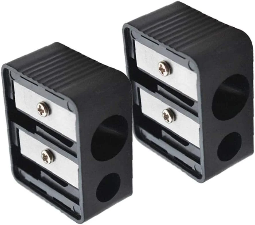 تراش آرایشی حرفه ای دو سوراخه برای خط چشم، خط لب، مداد ابرو، لوازم مدرسه و دفتر تراش آرایشی حرفه ای دو سوراخه برای خط چشم، خط لب، مداد ابرو، لوازم مدرسه و دفتر