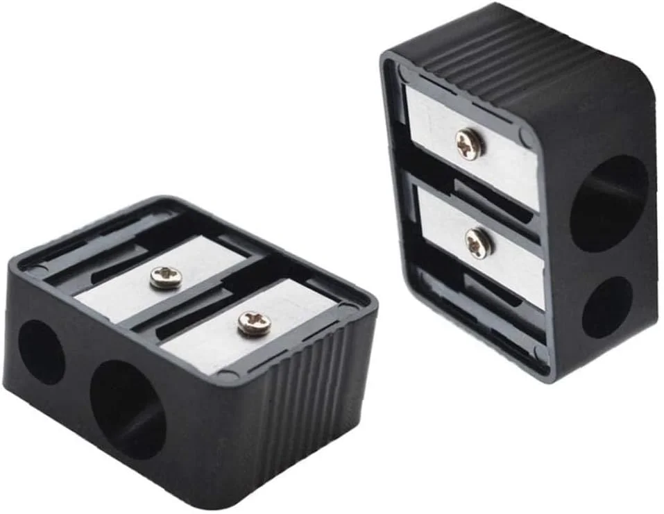 تراش آرایشی حرفه ای دو سوراخه برای خط چشم، خط لب، مداد ابرو، لوازم مدرسه و دفتر تراش آرایشی حرفه ای دو سوراخه برای خط چشم، خط لب، مداد ابرو، لوازم مدرسه و دفتر