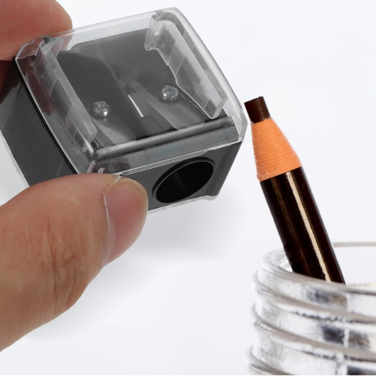 تراش کوچک مداد تاوینانا، تراش مداد ابرو، تراش مداد لب آرایشی برای خط چشم، تراش مداد برای خط چشم، مشکی، 1 عدد تراش کوچک مداد تاوینانا، تراش مداد ابرو، تراش مداد لب آرایشی برای خط چشم، تراش مداد برای خط چشم، مشکی، 1 عدد