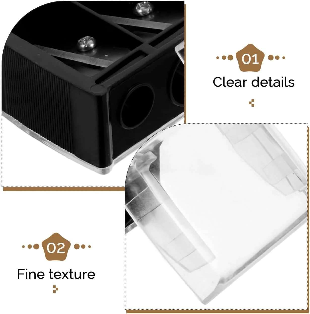 تراش کوچک مداد تاوینانا، تراش مداد ابرو، تراش مداد لب آرایشی برای خط چشم، تراش مداد برای خط چشم، مشکی، 1 عدد تراش کوچک مداد تاوینانا، تراش مداد ابرو، تراش مداد لب آرایشی برای خط چشم، تراش مداد برای خط چشم، مشکی، 1 عدد