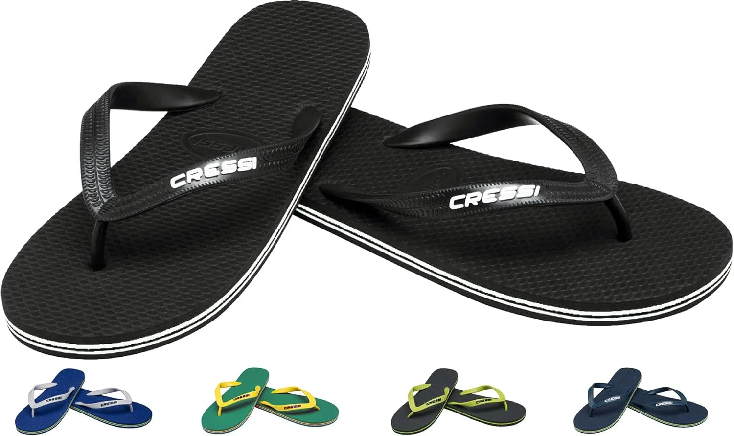 صندل انگشتی ساحلی CRESSI مناسب ساحل و استخر، مدل Beach Thong، کفش ساحلی و استخری بزرگسالان