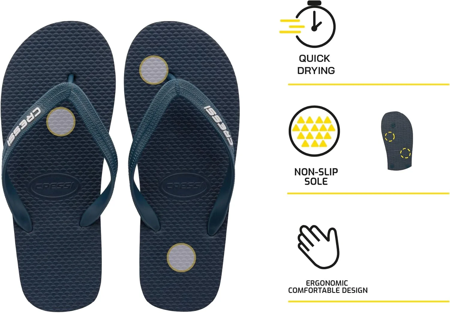 صندل انگشتی ساحلی CRESSI مناسب ساحل و استخر، مدل Beach Thong، کفش ساحلی و استخری بزرگسالان صندل انگشتی ساحلی CRESSI مناسب ساحل و استخر، مدل Beach Thong، کفش ساحلی و استخری بزرگسالان