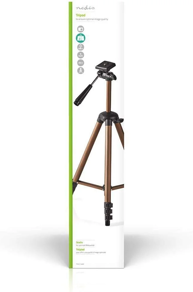 سه پایه نِديس 130 سانتی متری با سر پن و تیلت برای دوربین های عکس و فیلم 2 کیلوگرمی، مشکی و نقره ای سه پایه نِديس 130 سانتی متری با سر پن و تیلت برای دوربین های عکس و فیلم 2 کیلوگرمی، مشکی و نقره ای