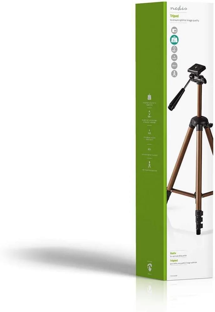 سه پایه نِديس 130 سانتی متری با سر پن و تیلت برای دوربین های عکس و فیلم 2 کیلوگرمی، مشکی و نقره ای سه پایه نِديس 130 سانتی متری با سر پن و تیلت برای دوربین های عکس و فیلم 2 کیلوگرمی، مشکی و نقره ای