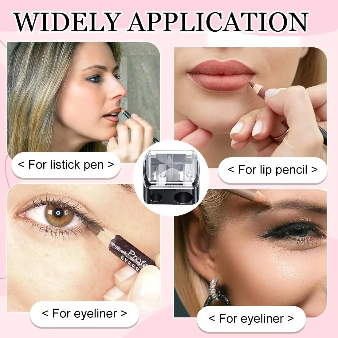 بسته 3 عددی تراش آرایشی یونیورسال، تراش لوازم آرایشی، تراش مداد برای خط چشم، مداد ابرو، مداد لب بسته 3 عددی تراش آرایشی یونیورسال، تراش لوازم آرایشی، تراش مداد برای خط چشم، مداد ابرو، مداد لب