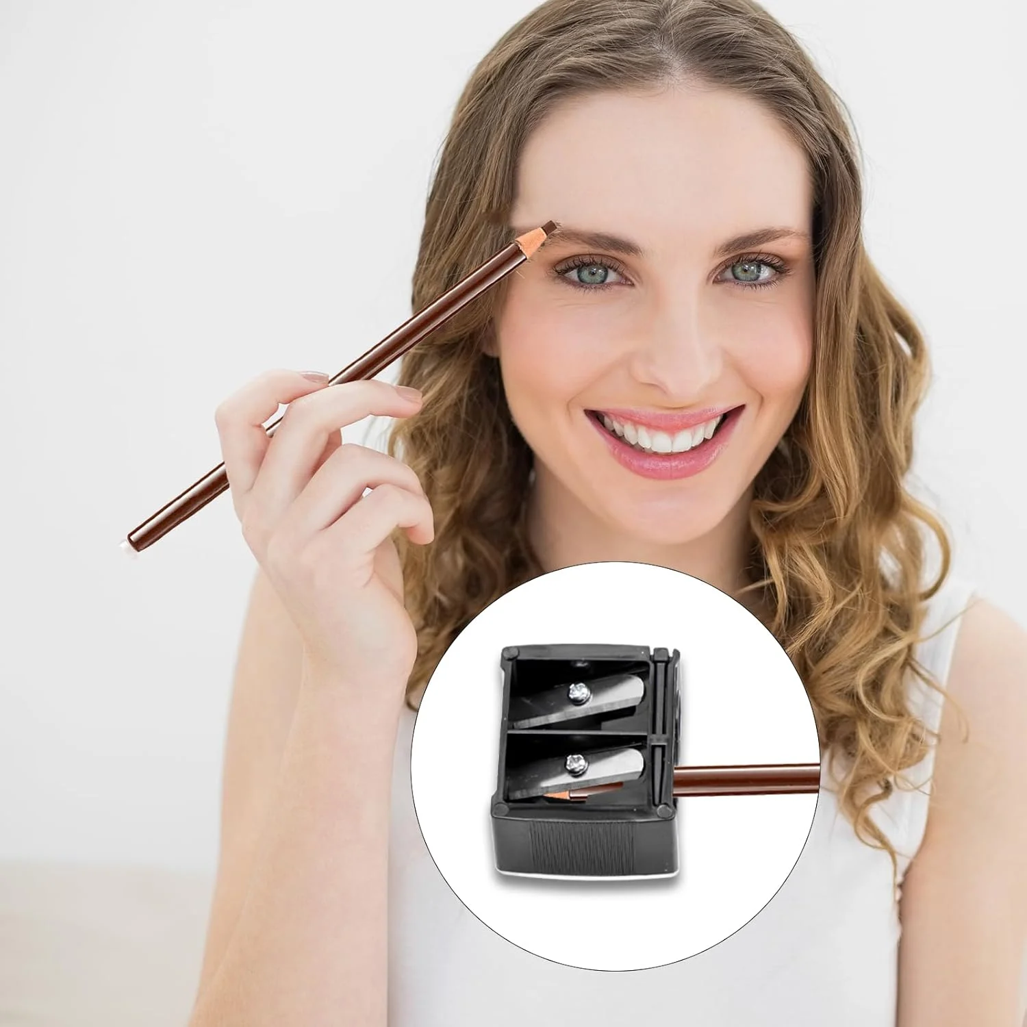 بسته 2 عددی تراش آرایشی، تراش آرایشی با محفظه فلزی، تراش با مخزن، مناسب برای مسافرت، تراش دو قلو جهانی، کوچک، برای مدادهای آرایشی، مداد ابرو، خط لب بسته 2 عددی تراش آرایشی، تراش آرایشی با محفظه فلزی، تراش با مخزن، مناسب برای مسافرت، تراش دو قلو جهانی، کوچک، برای مدادهای آرایشی، مداد ابرو، خط لب