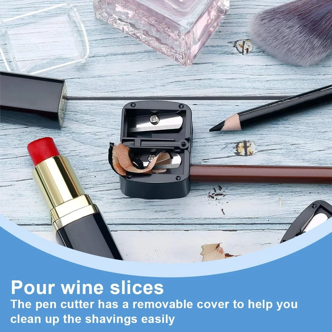 تراش آرایشی نوپکسو، 2 عددی، تراش جهانی، تیغه های دقیق، جمع و جور برای استفاده در سفر، دوگانه برای لوازم آرایشی، مناسب برای خط چشم، ابرو، آرایش، لب تراش آرایشی نوپکسو، 2 عددی، تراش جهانی، تیغه های دقیق، جمع و جور برای استفاده در سفر، دوگانه برای لوازم آرایشی، مناسب برای خط چشم، ابرو، آرایش، لب