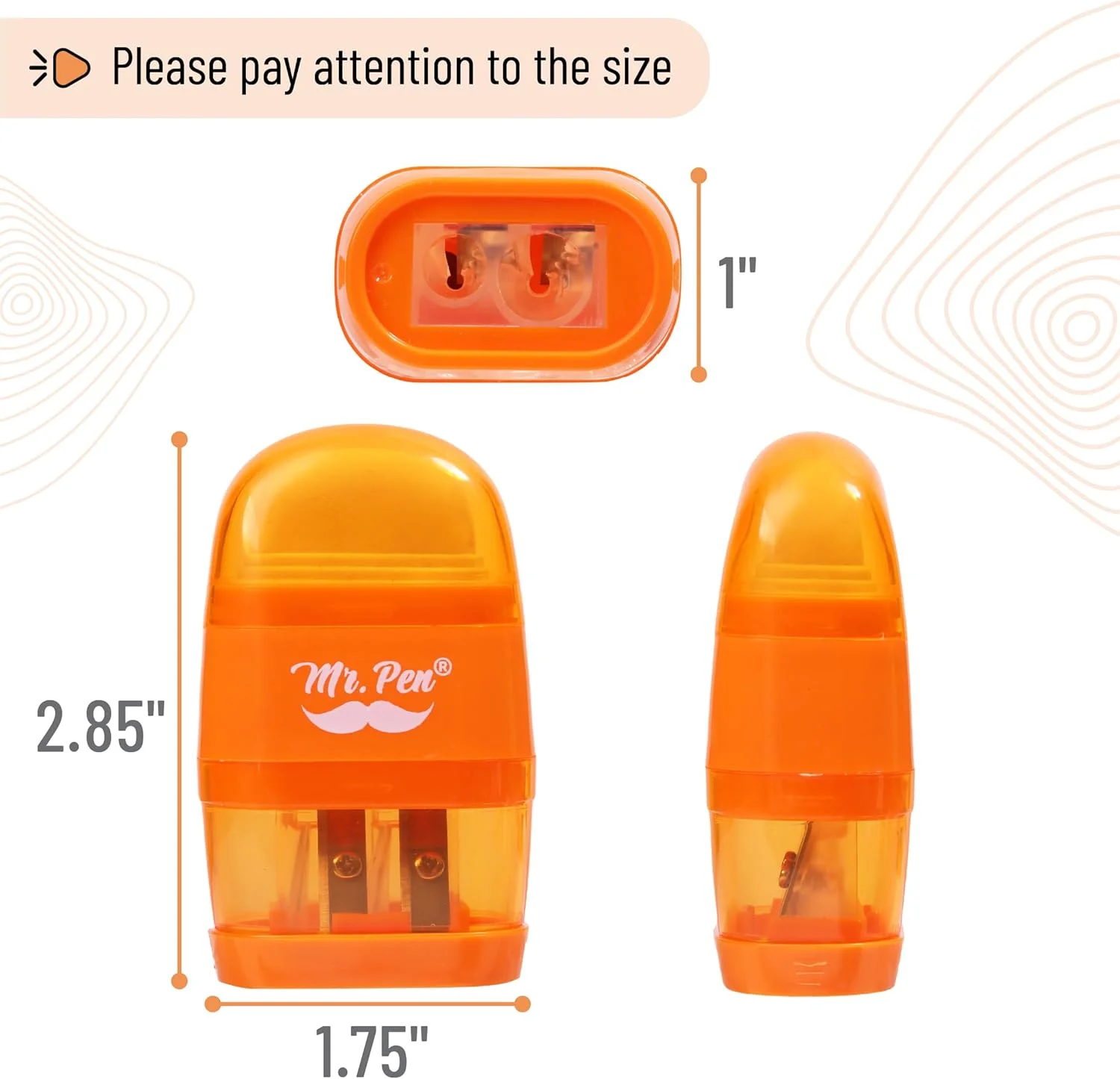 آقای پن - تراش و پاک کن مداد، بسته 8 عددی، رنگ های روشن، 2 سوراخ تراش، تراش دستی مداد آقای پن - تراش و پاک کن مداد، بسته 8 عددی، رنگ های روشن، 2 سوراخ تراش، تراش دستی مداد