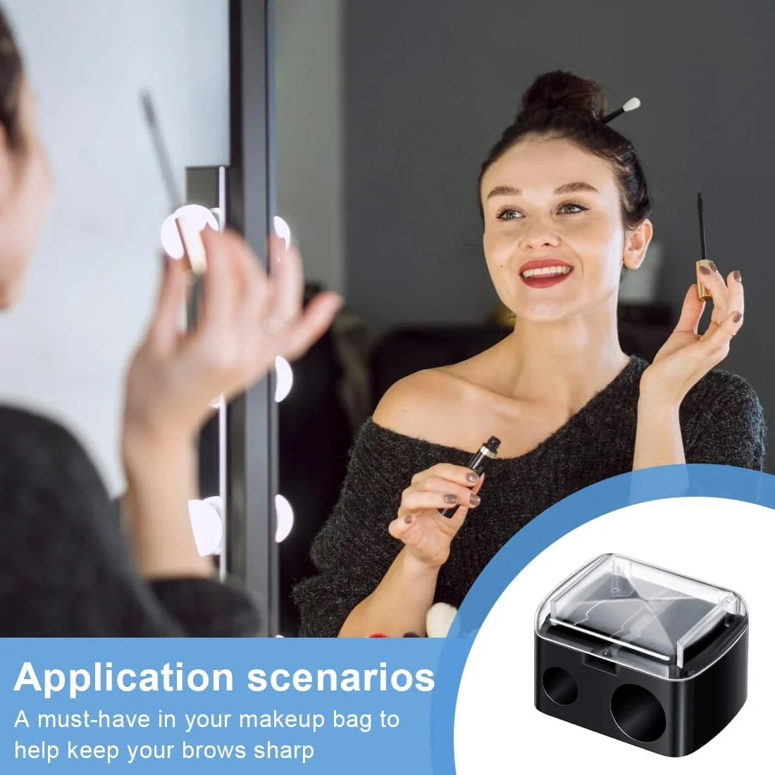 تراش آرایشی نوپکسو، 2 عددی، تراش جهانی، تیغه های دقیق، جمع و جور برای استفاده در سفر، دوگانه برای لوازم آرایشی، مناسب برای خط چشم، ابرو، آرایش، لب تراش آرایشی نوپکسو، 2 عددی، تراش جهانی، تیغه های دقیق، جمع و جور برای استفاده در سفر، دوگانه برای لوازم آرایشی، مناسب برای خط چشم، ابرو، آرایش، لب