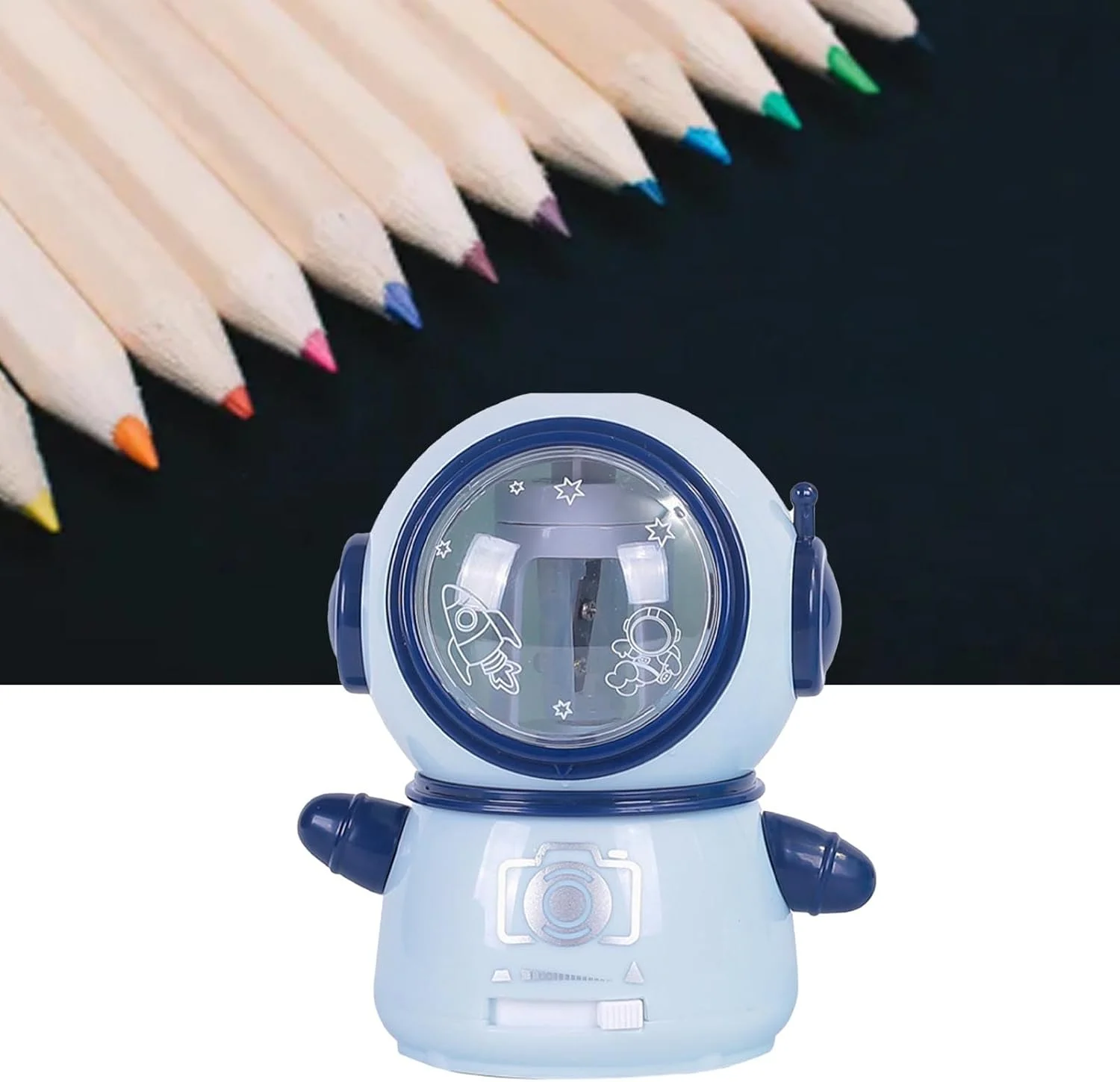 مداد تراش مارهنکوس برقی ایمن و فانتزی مناسب منزل و کلاس درس، طراحی منعطف، مداد تراش قابل حمل (آبی روشن) مداد تراش مارهنکوس برقی ایمن و فانتزی مناسب منزل و کلاس درس، طراحی منعطف، مداد تراش قابل حمل (آبی روشن)