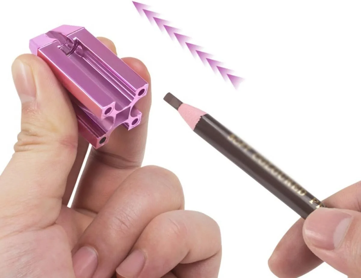 پایه تراش مداد ابرو Nicear، ابزار تیز کردن ابرو، پایه سبک وزن برای تراش مداد ابرو برای خط چشم، خط لب و مداد ابرو، صورتی پایه تراش مداد ابرو Nicear، ابزار تیز کردن ابرو، پایه سبک وزن برای تراش مداد ابرو برای خط چشم، خط لب و مداد ابرو، صورتی