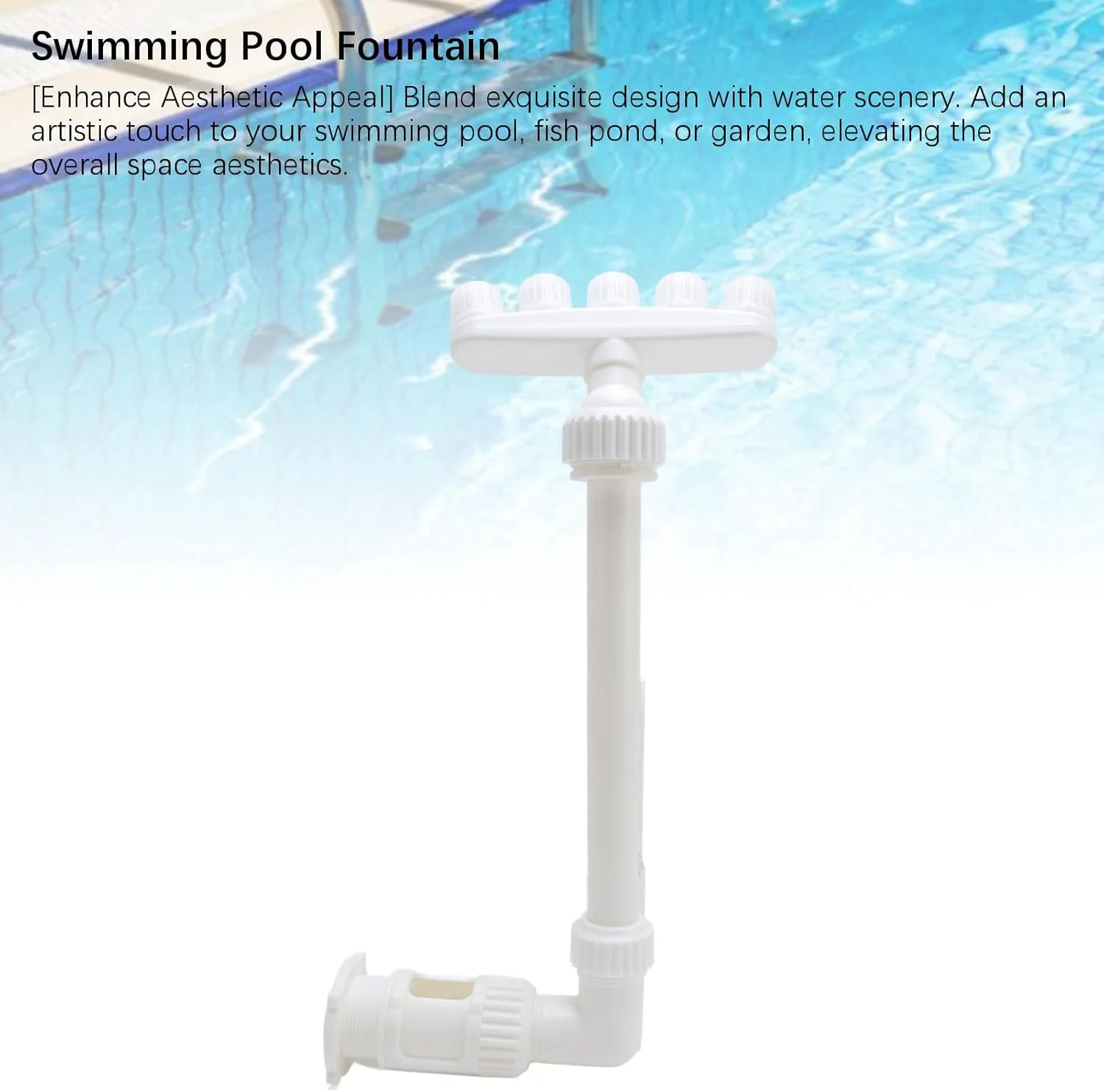 آبپاش آبشاری استخر Cryfokt، فواره استخر با تنظیم ارتفاع آسان برای حوض ماهی آبپاش آبشاری استخر Cryfokt، فواره استخر با تنظیم ارتفاع آسان برای حوض ماهی