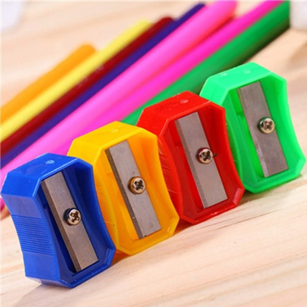 تراش دستی مداد مناسب مدرسه، پلاستیکی قابل استفاده مجدد، تک سوراخ، مناسب مداد، مداد ابرو و مداد چشم، 10 عدد رنگ تصادفی تراش دستی مداد مناسب مدرسه، پلاستیکی قابل استفاده مجدد، تک سوراخ، مناسب مداد، مداد ابرو و مداد چشم، 10 عدد رنگ تصادفی