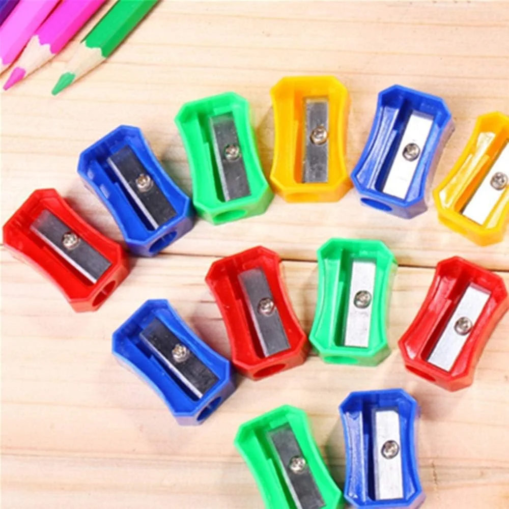 تراش دستی مداد مناسب مدرسه، پلاستیکی قابل استفاده مجدد، تک سوراخ، مناسب مداد، مداد ابرو و مداد چشم، 10 عدد رنگ تصادفی تراش دستی مداد مناسب مدرسه، پلاستیکی قابل استفاده مجدد، تک سوراخ، مناسب مداد، مداد ابرو و مداد چشم، 10 عدد رنگ تصادفی