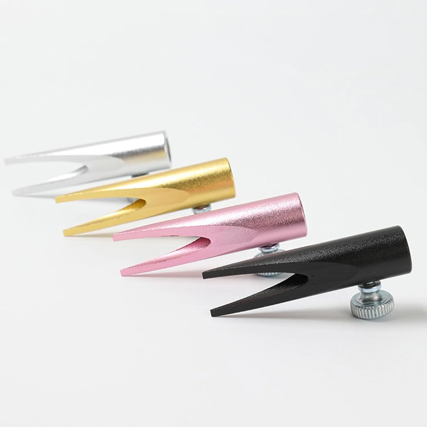 ابزار کمکی مداد تراش آرایشی قابل تنظیم برای مداد ابرو، خط لب، مداد طراحی و لوازم آرایشی - نگهدارنده تراش اردکی آلیاژ آلومینیوم