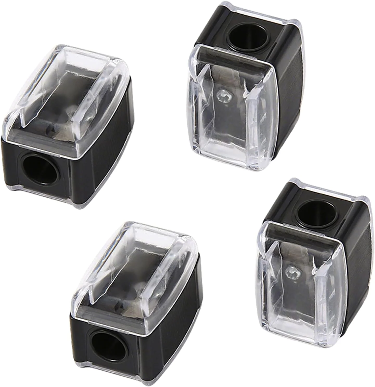 تراش آرایشی لیلا لمون 4 عددی، تک سوراخ برای خط چشم، خط لب، جمع و جور و تمیز کردن آسان