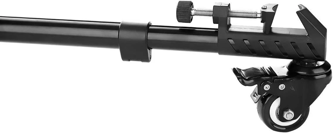 RGBS Photography Professional Heavy Duty Universal Folding Tripod Dolly with Rubber Wheels and Adjustable Leg Mounts for Canon Nikon Sony DSLR Cameras Camcorder Photo Video Lighting Max. Load 20kg