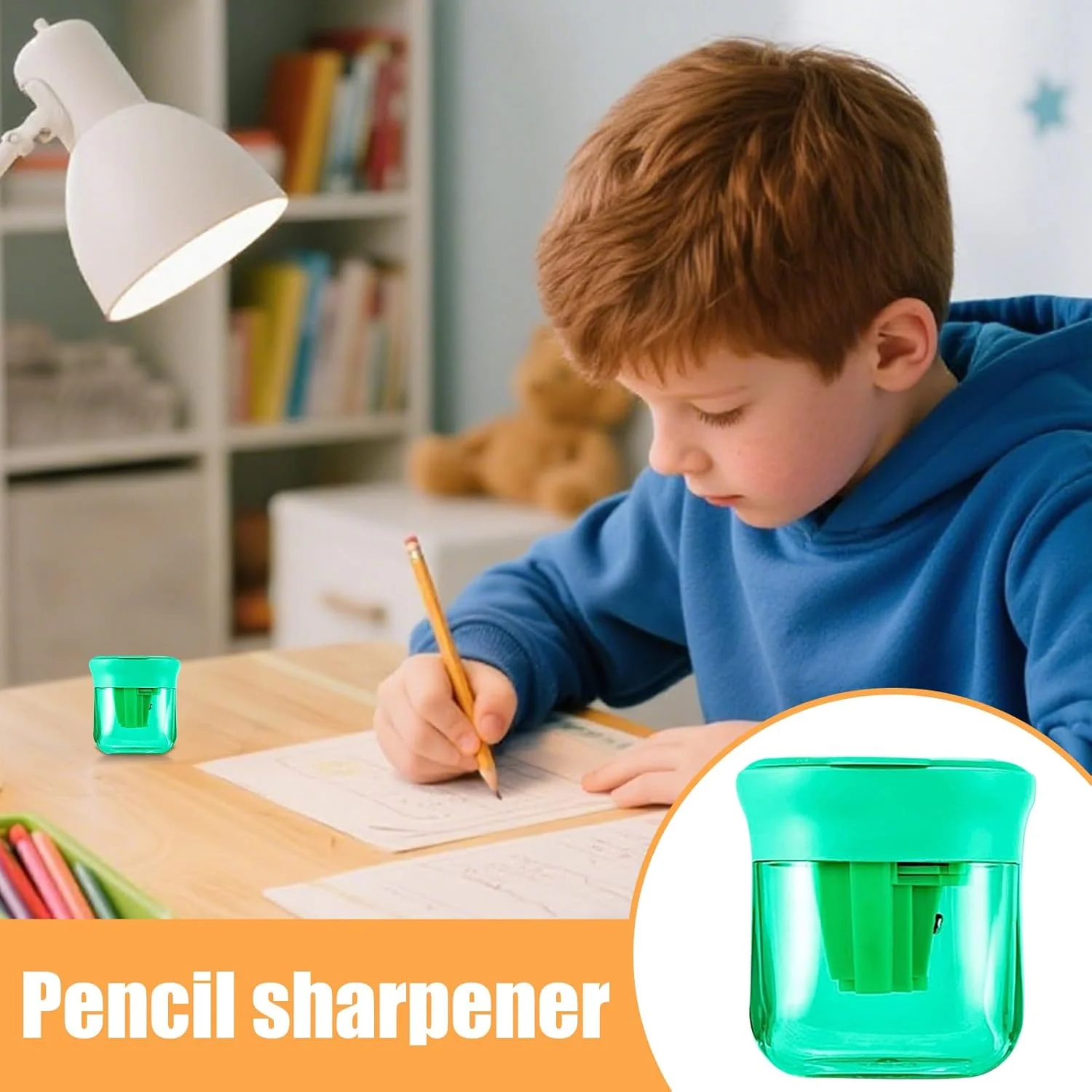 تراش مداد کودکانه | تراش های مداد سه سوراخه ضد گرد و غبار با درب، لوازم التحریر قابل حمل برای پسران دختران نوجوانان زنان مردان کودک نوپا پسر دختر