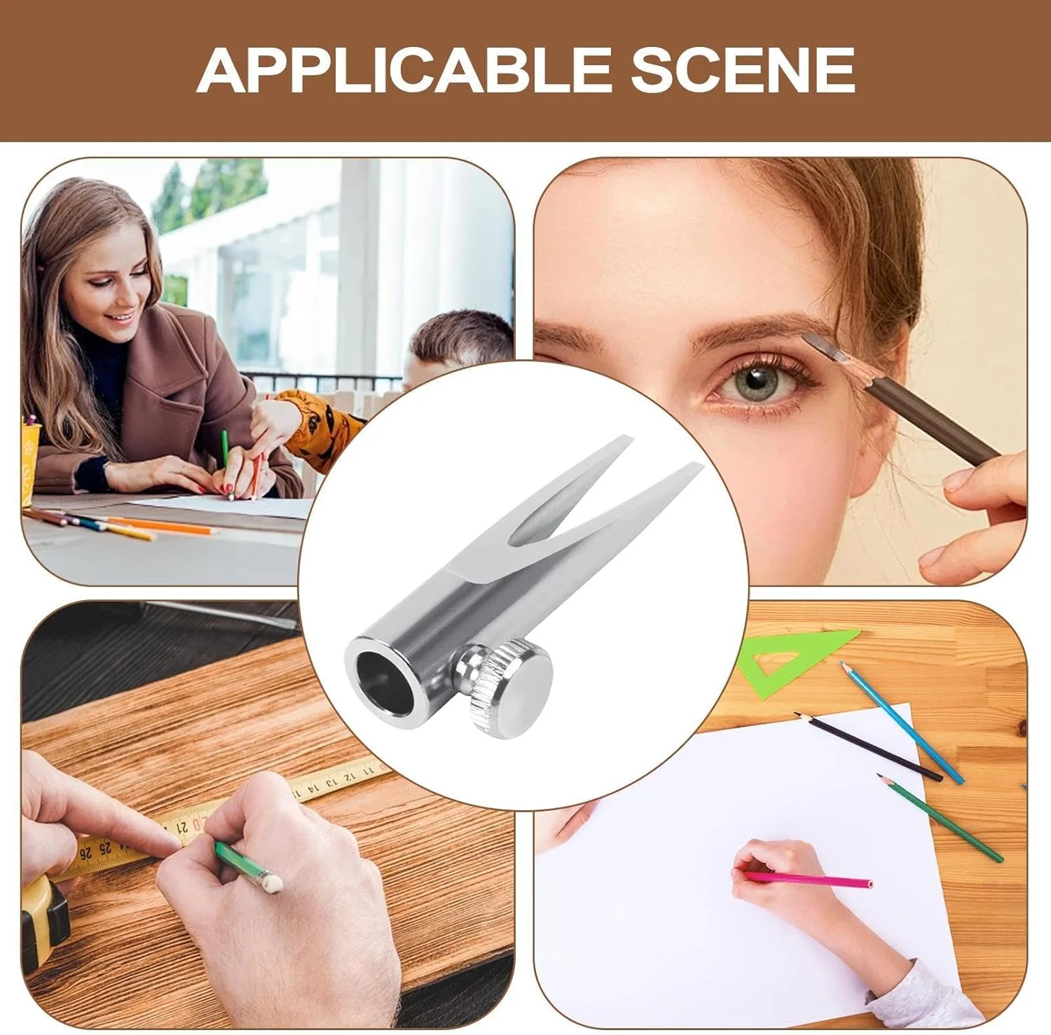 تراش مداد چشم kinrguiyuez | دستگاه تراش فلزی جمع و جور برای مداد ابرو، ابزار تیز کردن چند منظوره مداد آرایشی برای دوست دختر، همسر، دوست تراش مداد چشم kinrguiyuez | دستگاه تراش فلزی جمع و جور برای مداد ابرو، ابزار تیز کردن چند منظوره مداد آرایشی برای دوست دختر، همسر، دوست