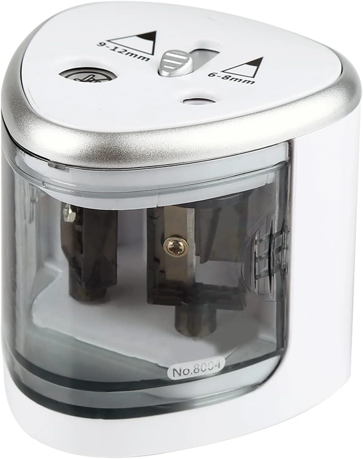 مداد تراش برقی Keenso - مداد تراش اتوماتیک دو سوراخه برای مدرسه/اداره - خاکستری مداد تراش برقی Keenso - مداد تراش اتوماتیک دو سوراخه برای مدرسه/اداره - خاکستری