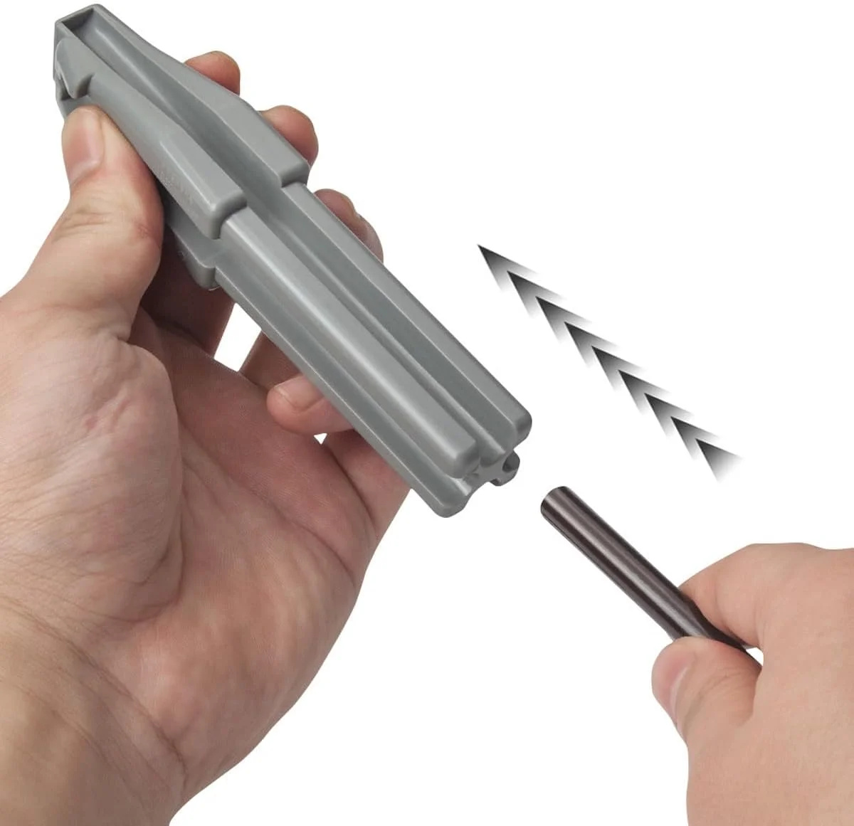 تراش آرایشی 2 در 1 Hoite مدل نوک اردکی برای مداد ابرو، خط چشم و خط لب، جنس PVC خاکستری، ابزار آرایشی قابل حمل تراش آرایشی 2 در 1 Hoite مدل نوک اردکی برای مداد ابرو، خط چشم و خط لب، جنس PVC خاکستری، ابزار آرایشی قابل حمل