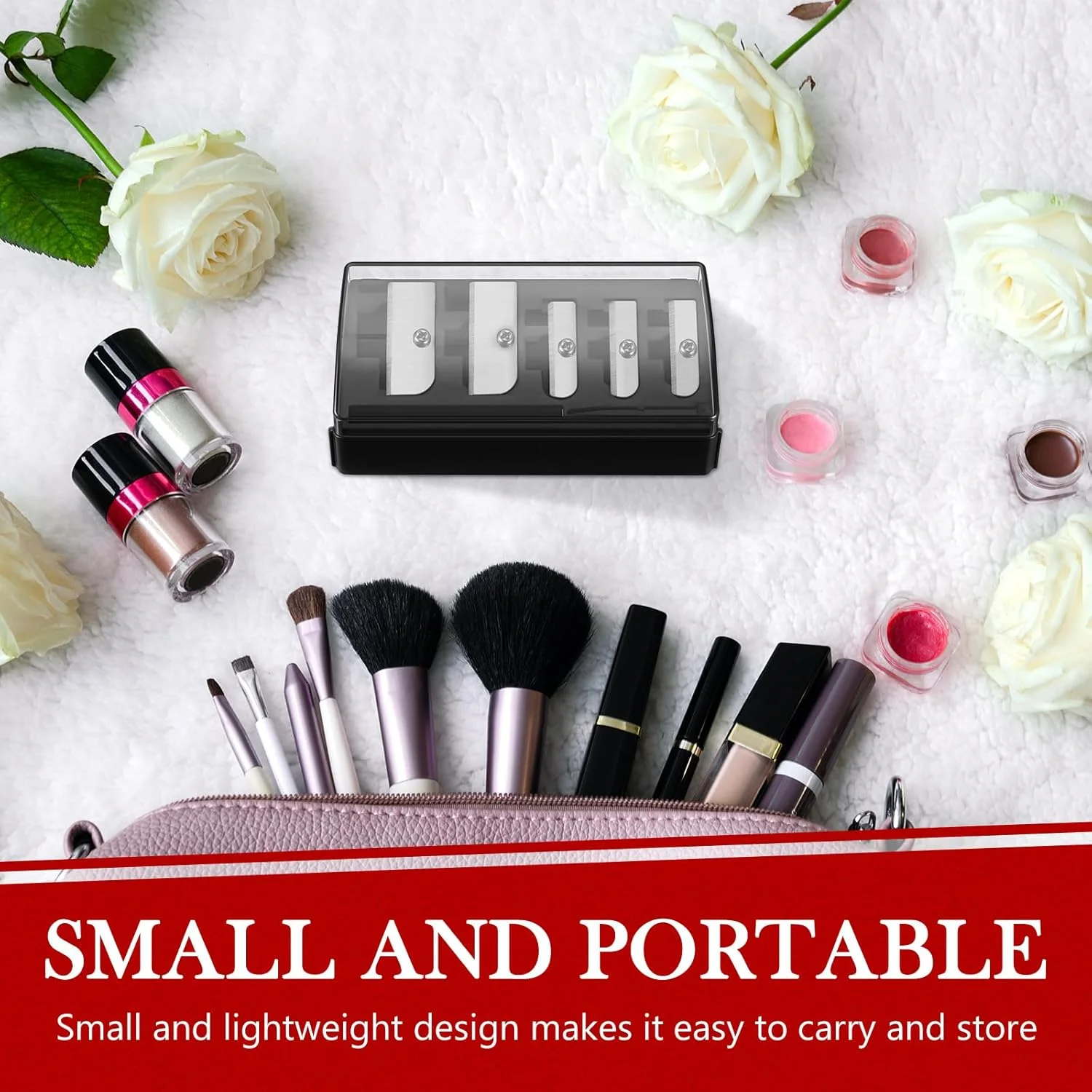 تراش آرایشی دستی مداد با نوک بلند Honoson، دارای 5 سوراخ و درب پلاستیکی، مناسب برای مدادهای آرایشی، خط چشم و نجاری، 2 عدد تراش آرایشی دستی مداد با نوک بلند Honoson، دارای 5 سوراخ و درب پلاستیکی، مناسب برای مدادهای آرایشی، خط چشم و نجاری، 2 عدد