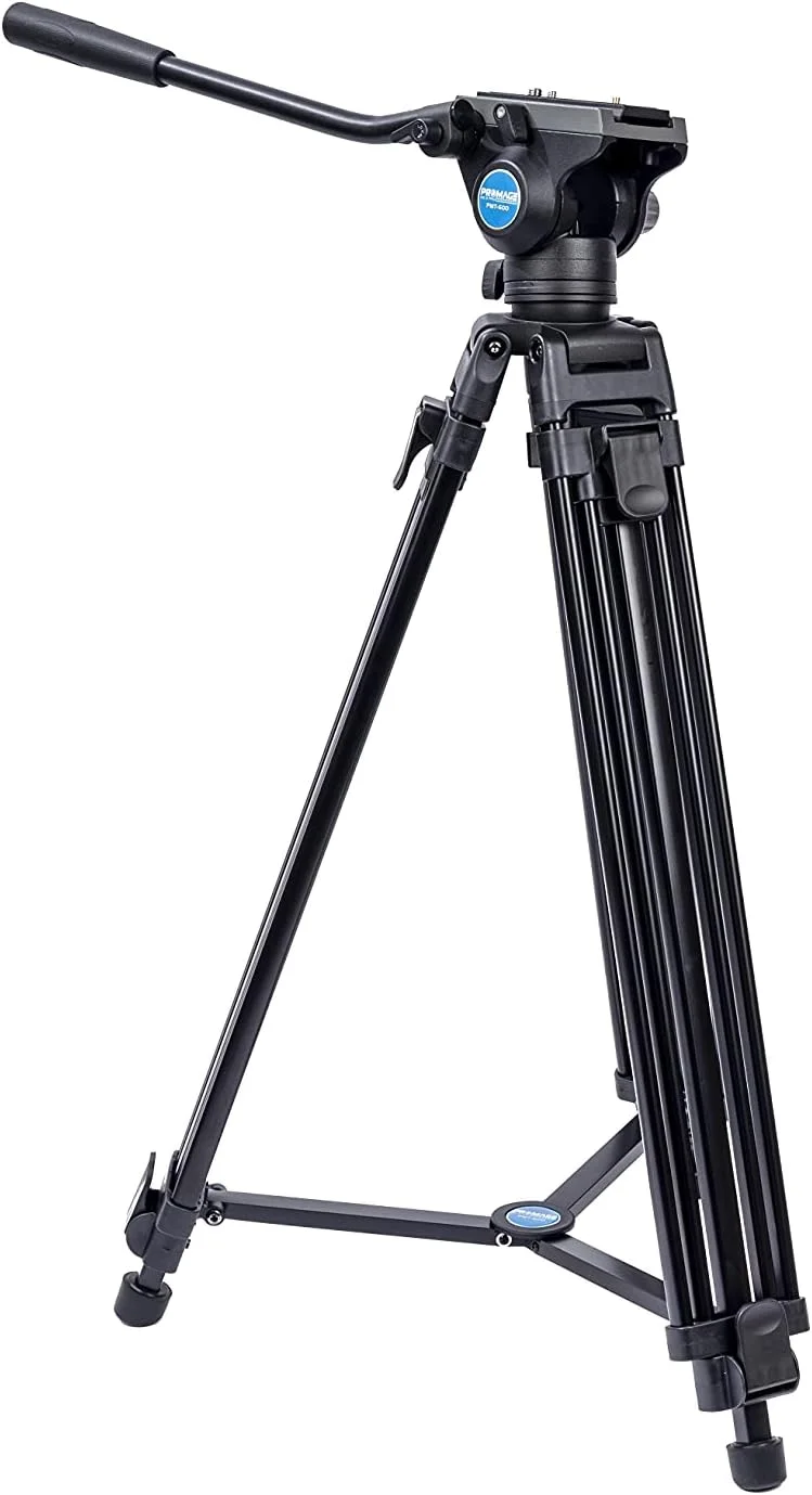 سه پایه پرومِیج پرو مدل PM-T600 | سه پایه قابل تنظیم 61 اینچی برای دوربین و گوشی هوشمند، حداقل ارتفاع 22 اینچ، دارای پایه های 3 قسمتی