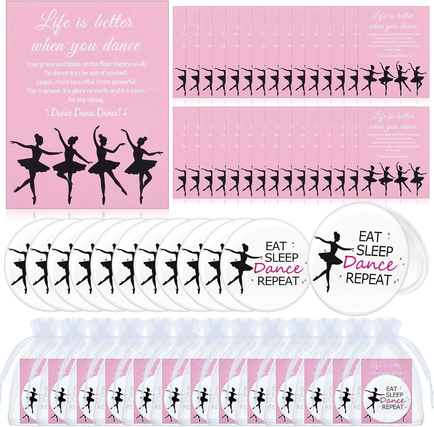AceOrbit 30 Sets Dance Lover Gift Ballerina Compact Mirror Gifts Bulk for Girls Women Pocket Mirror Card with Organza Bags Inspirational Dancing Party Favors for Sports Lovers Team Supplies AceOrbit 30 Sets Dance Lover Gift Ballerina Compact Mirror Gifts Bulk for Girls Women Pocket Mirror Card with Organza Bags Inspirational Dancing Party Favors for Sports Lovers Team Supplies