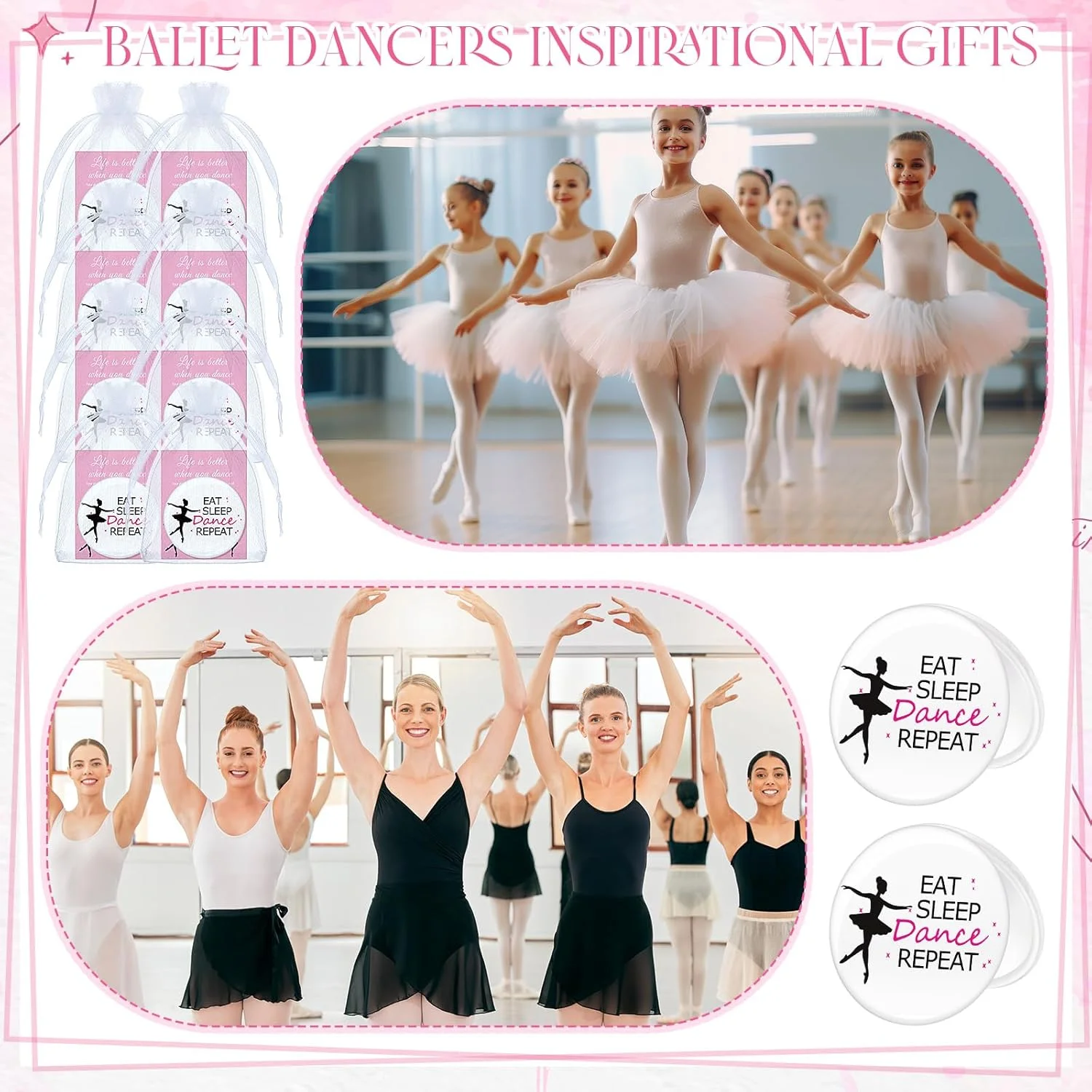 AceOrbit 30 Sets Dance Lover Gift Ballerina Compact Mirror Gifts Bulk for Girls Women Pocket Mirror Card with Organza Bags Inspirational Dancing Party Favors for Sports Lovers Team Supplies AceOrbit 30 Sets Dance Lover Gift Ballerina Compact Mirror Gifts Bulk for Girls Women Pocket Mirror Card with Organza Bags Inspirational Dancing Party Favors for Sports Lovers Team Supplies
