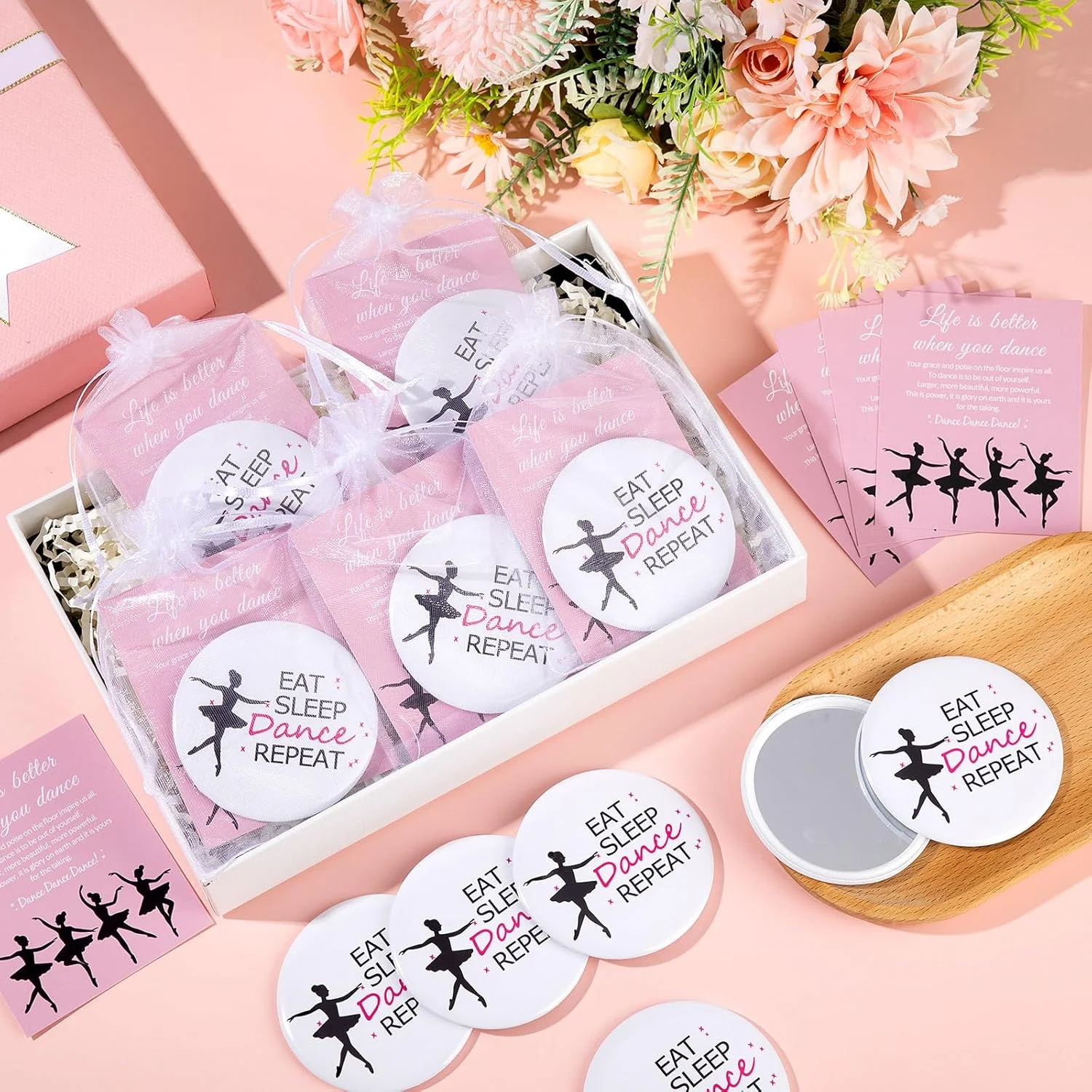 AceOrbit 30 Sets Dance Lover Gift Ballerina Compact Mirror Gifts Bulk for Girls Women Pocket Mirror Card with Organza Bags Inspirational Dancing Party Favors for Sports Lovers Team Supplies AceOrbit 30 Sets Dance Lover Gift Ballerina Compact Mirror Gifts Bulk for Girls Women Pocket Mirror Card with Organza Bags Inspirational Dancing Party Favors for Sports Lovers Team Supplies