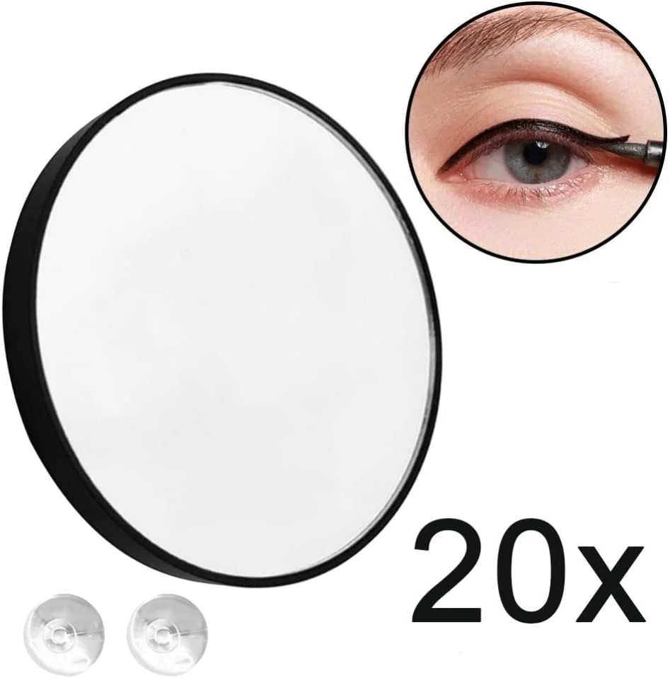 آینه آرایشی بزرگنمایی 20 برابر ARAZO ® - مناسب آرایش چشم، جیبی، حرفه ای، مناسب برداشتن ابرو