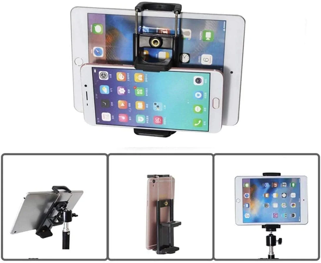 Promage 2 in 1 Tripod Mobile Holder for all Mobile phones/Tablets/Gopro Bracket Monopod Tripod Stand Mount Holder Adapter For Camera Cell Phone can be fit on any tripod or light stand Promage 2 in 1 Tripod Mobile Holder for all Mobile phones/Tablets/Gopro Bracket Monopod Tripod Stand Mount Holder Adapter For Camera Cell Phone can be fit on any tripod or light stand