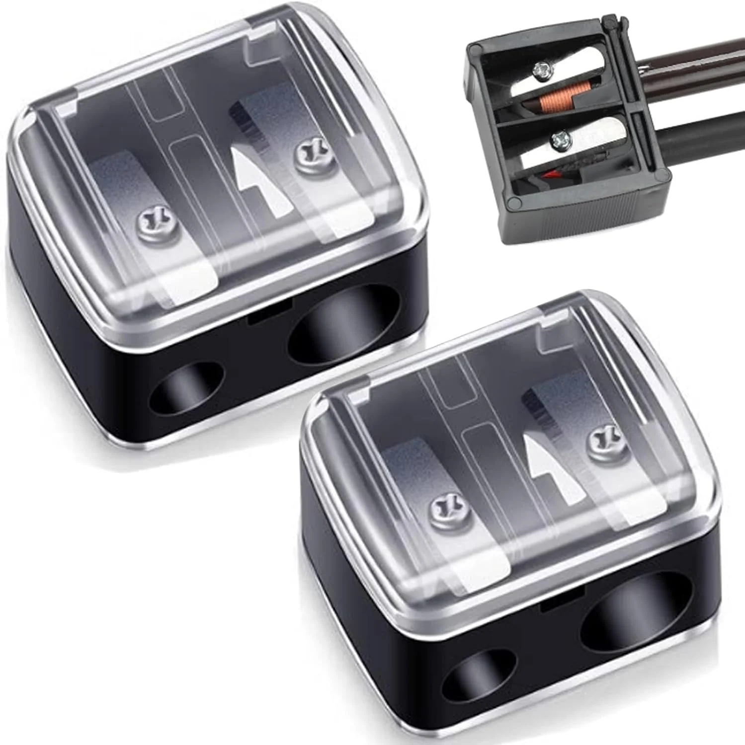 مجموعه 2 عددی تراش آرایشی GIONAR، تراش مداد آرایشی، مدادهای آرایشی، تراش برقی برای مداد ابرو، مداد چشم مجموعه 2 عددی تراش آرایشی GIONAR، تراش مداد آرایشی، مدادهای آرایشی، تراش برقی برای مداد ابرو، مداد چشم