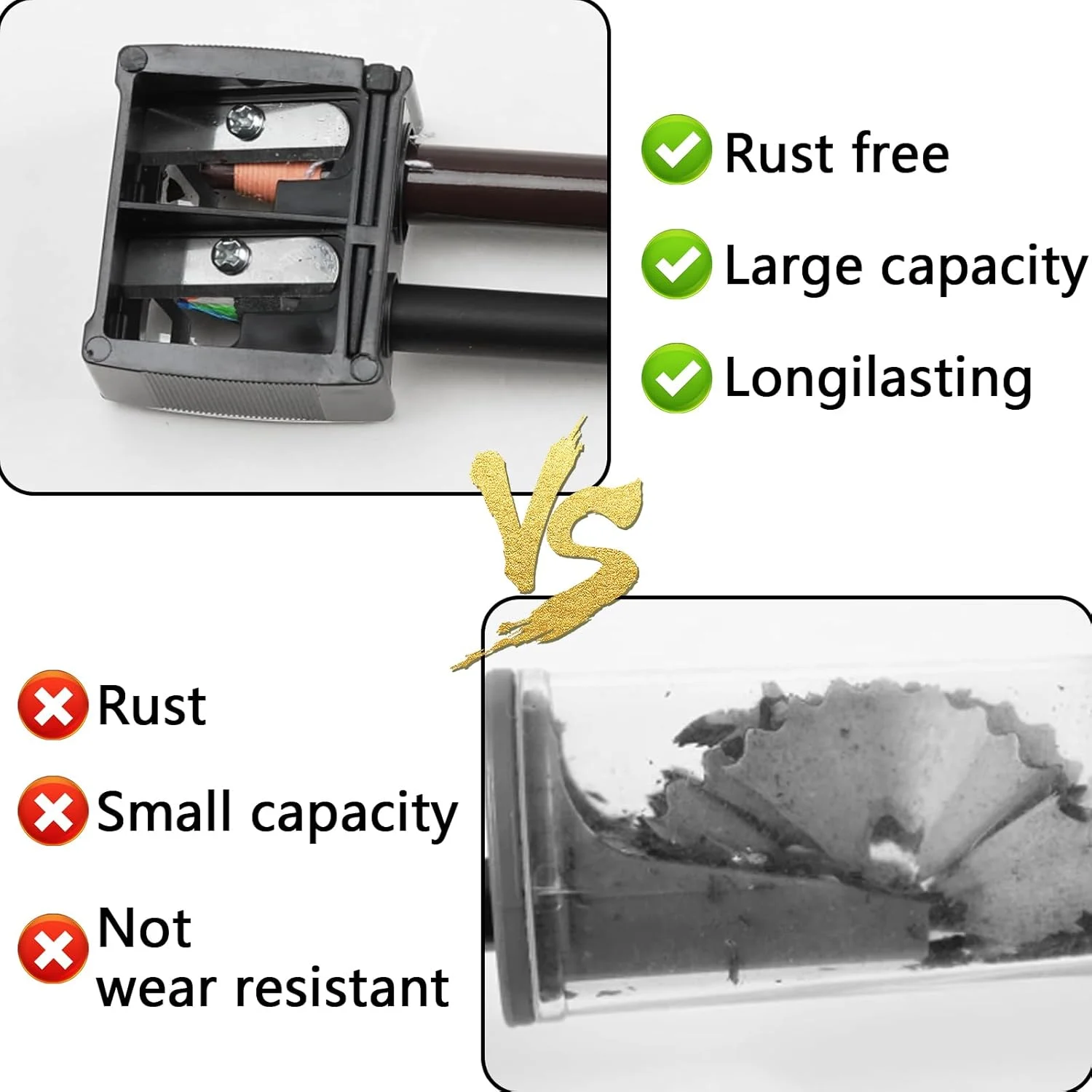 مجموعه 2 عددی تراش آرایشی GIONAR، تراش مداد آرایشی، مدادهای آرایشی، تراش برقی برای مداد ابرو، مداد چشم