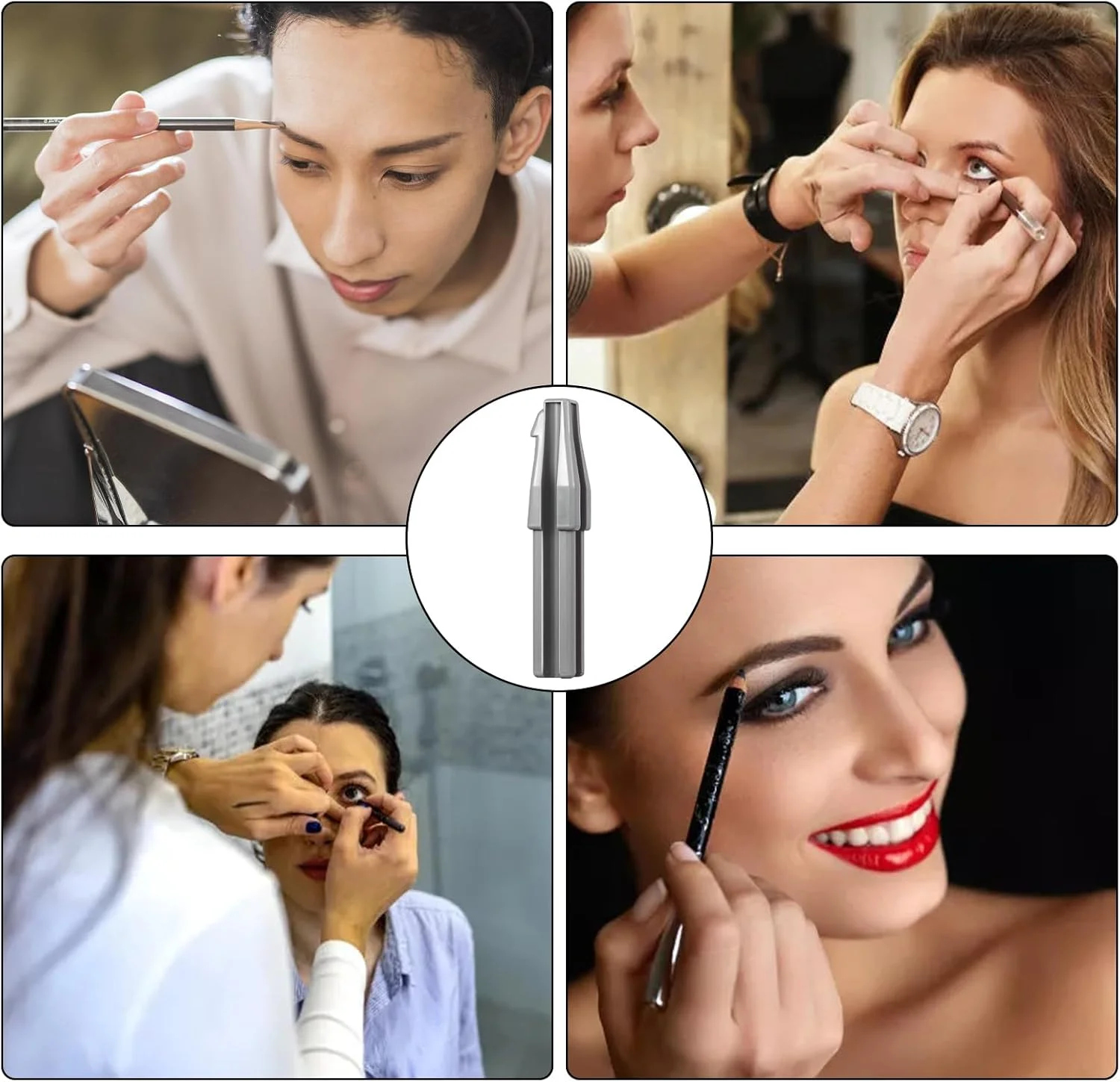 Eye Pencil Sharpeners, Eyebrow Cosmetic Pencil Sharpening Tool, Cosmetic Sharpener, Portable Makeup Accessory for Women Girls Eye Pencil Sharpeners, Eyebrow Cosmetic Pencil Sharpening Tool, Cosmetic Sharpener, Portable Makeup Accessory for Women Girls