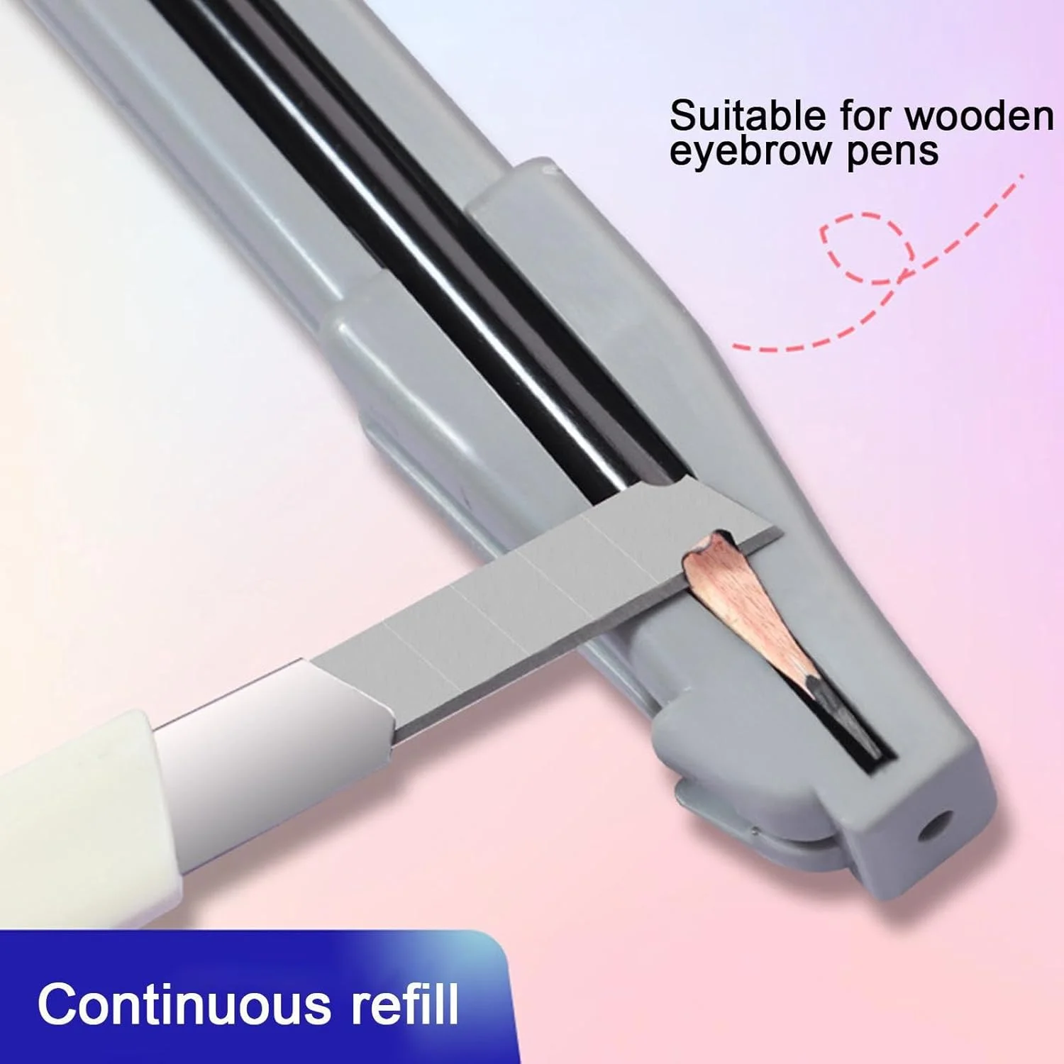 Eye Liner Sharpener - 4 In 1 Duckbill Design Eye Brow Pencil Sharpener - Cosmetic Pencil Makeup