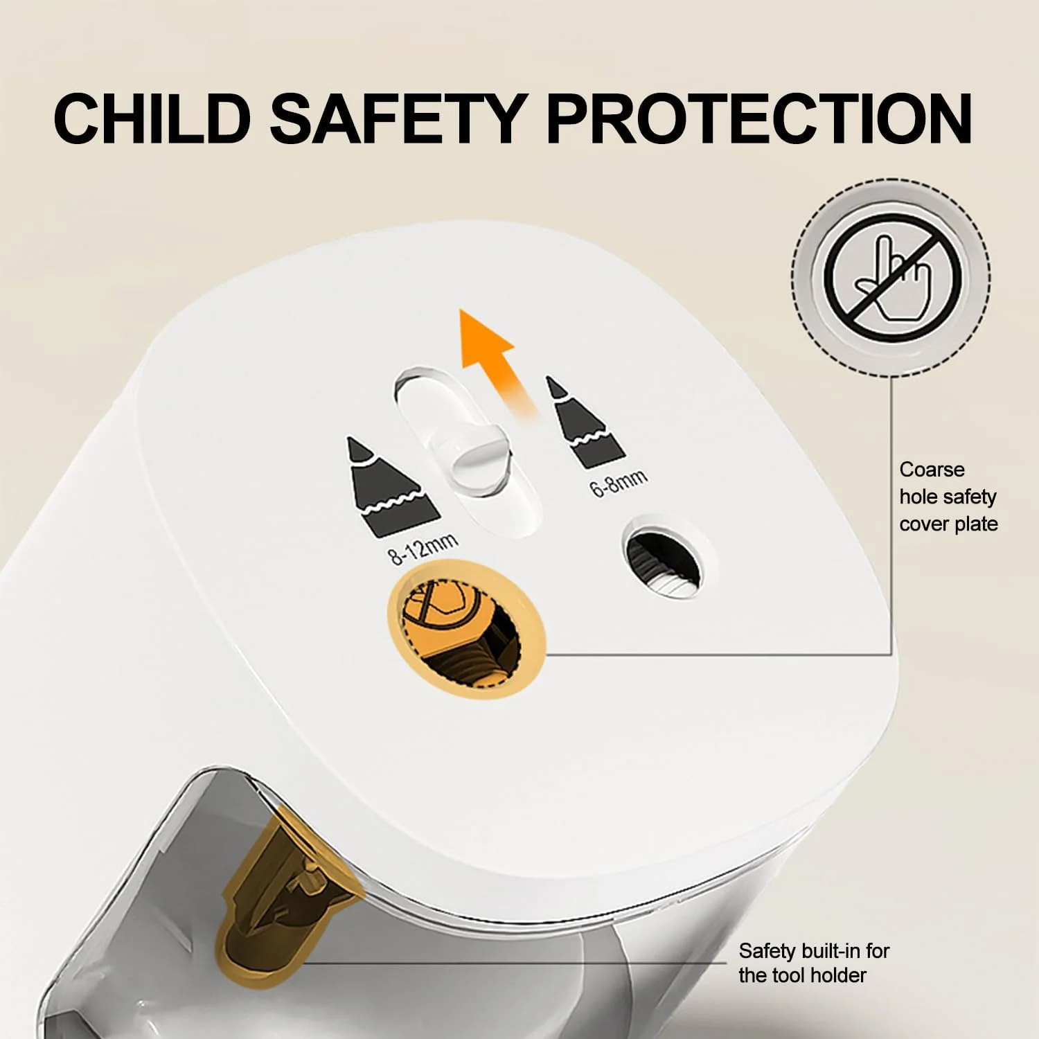 تراش برقی مداد DMG TECH - دو سوراخه قابل حمل برای مدادهای 6-8 میلی متر و 8-12 میلی متر، مناسب برای استفاده دانش آموزان در خانه و مدرسه | مبراة قلم رصاص كهربائية تراش برقی مداد DMG TECH - دو سوراخه قابل حمل برای مدادهای 6-8 میلی متر و 8-12 میلی متر، مناسب برای استفاده دانش آموزان در خانه و مدرسه | مبراة قلم رصاص كهربائية