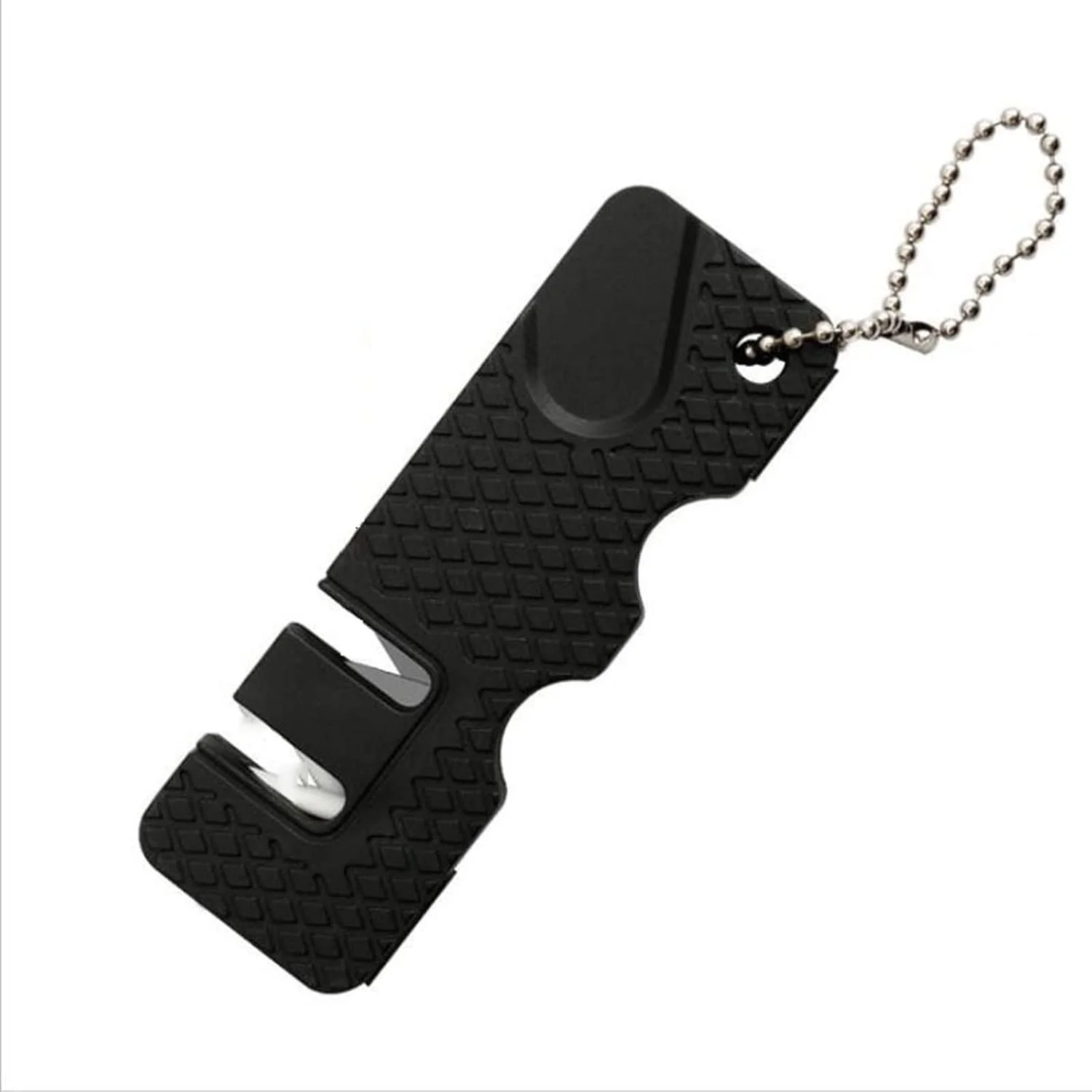 تیز کننده AUEMNUR، قابل حمل، سنگ تیز کننده کلید زنجیره ای، ابزار چاقو برای کمپینگ در فضای باز، چند حلقه ای