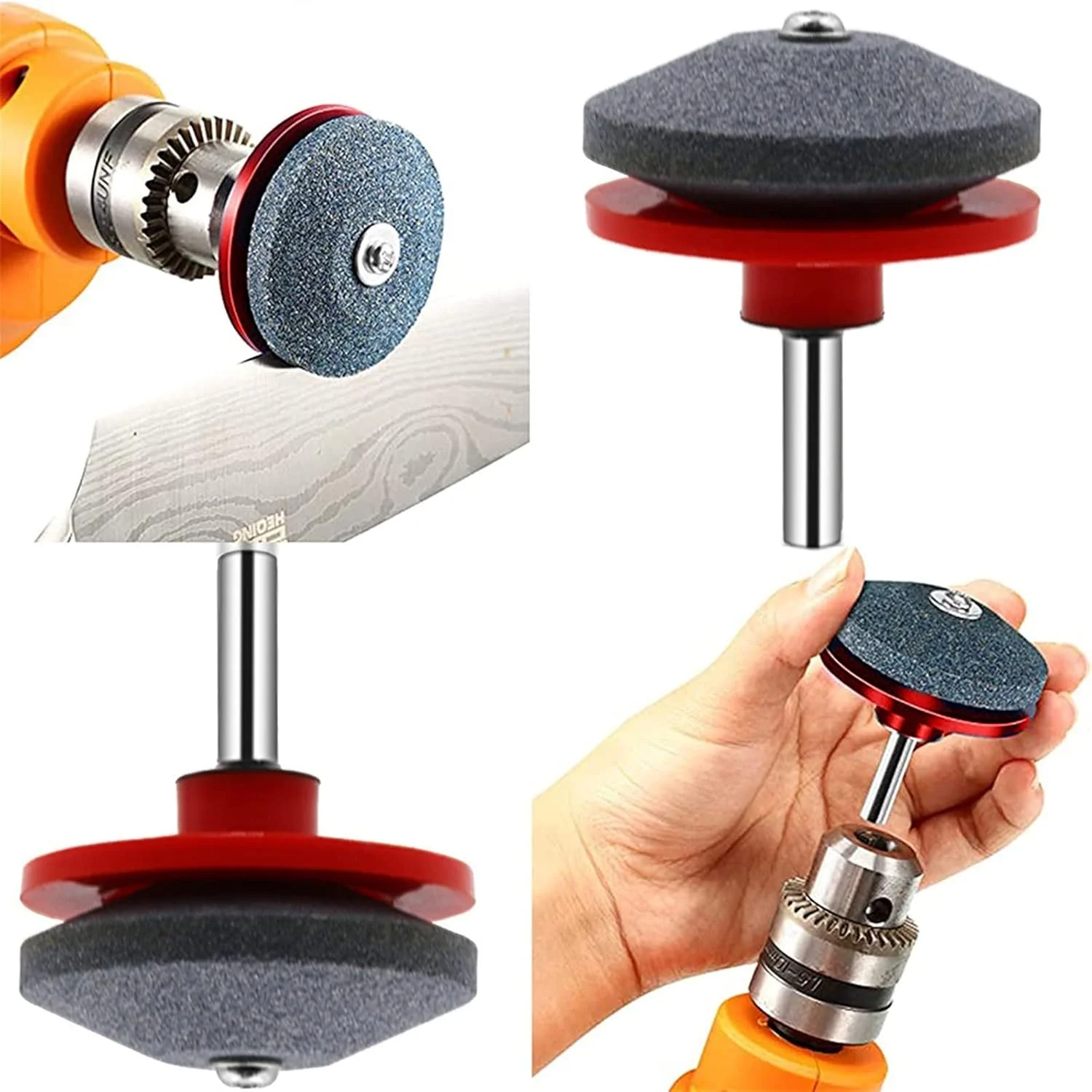 تیز کننده تیغه AUEMNUR، دریل تیز کننده تیغه، تیز کننده سریع تیغه ماشین چمن زنی، ابزار باغبانی، ماشین چمن زنی چرخشی باغ