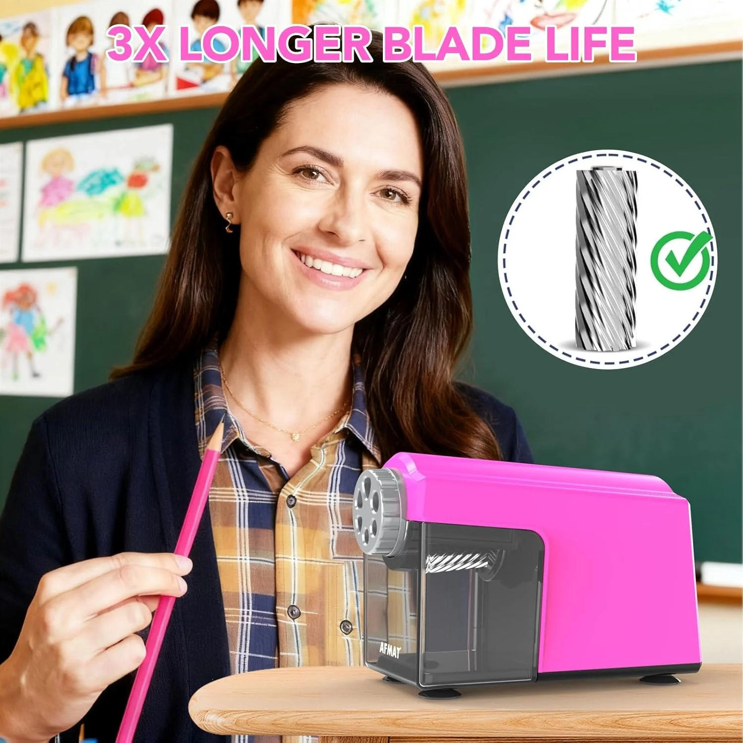 مداد تراش شارژی AFMAT مدل PSD4PK