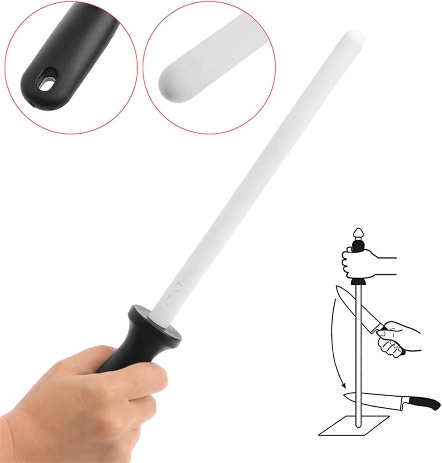 چاقو تیز کن سرامیکی AUEMNUR با دسته چاقو تیز کن سرامیکی AUEMNUR با دسته