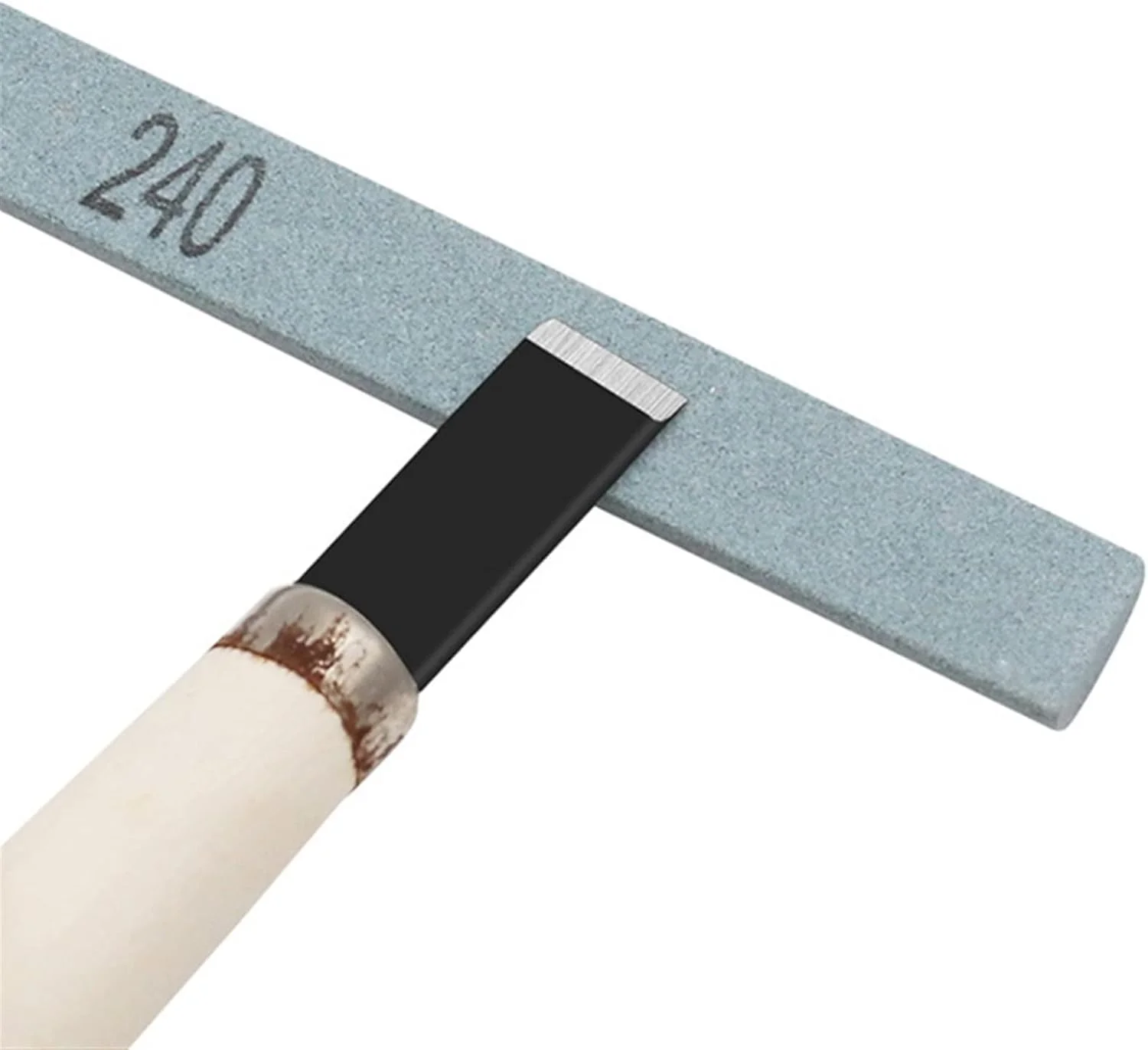 تیز کننده چاقو قابل حمل AUEMNUR، سنگ تیز کننده نیم دایره ای، نوار روغنی برای آسیاب چاقو، ابزار سنگ زنی، پولیش الماس، چرم