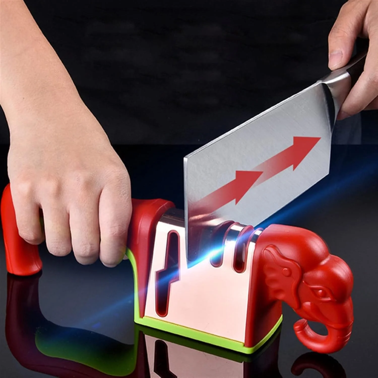 تیزکننده چاقو AUEMNUR، آسیاب تیغه خانگی، روکش الماس، میله نازک، قیچی تیغه، سنگ زنی، تیغه فولاد ضد زنگ