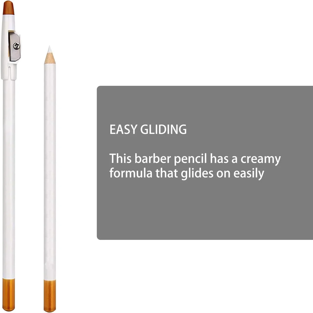 مداد آرایشگری AOVNA دو عددی با تراش داخلی، مداد خط زن مو، مداد حالت دهنده ریش، ابزار آرایش و پیرایش مردانه برای بهبود موهای صورت