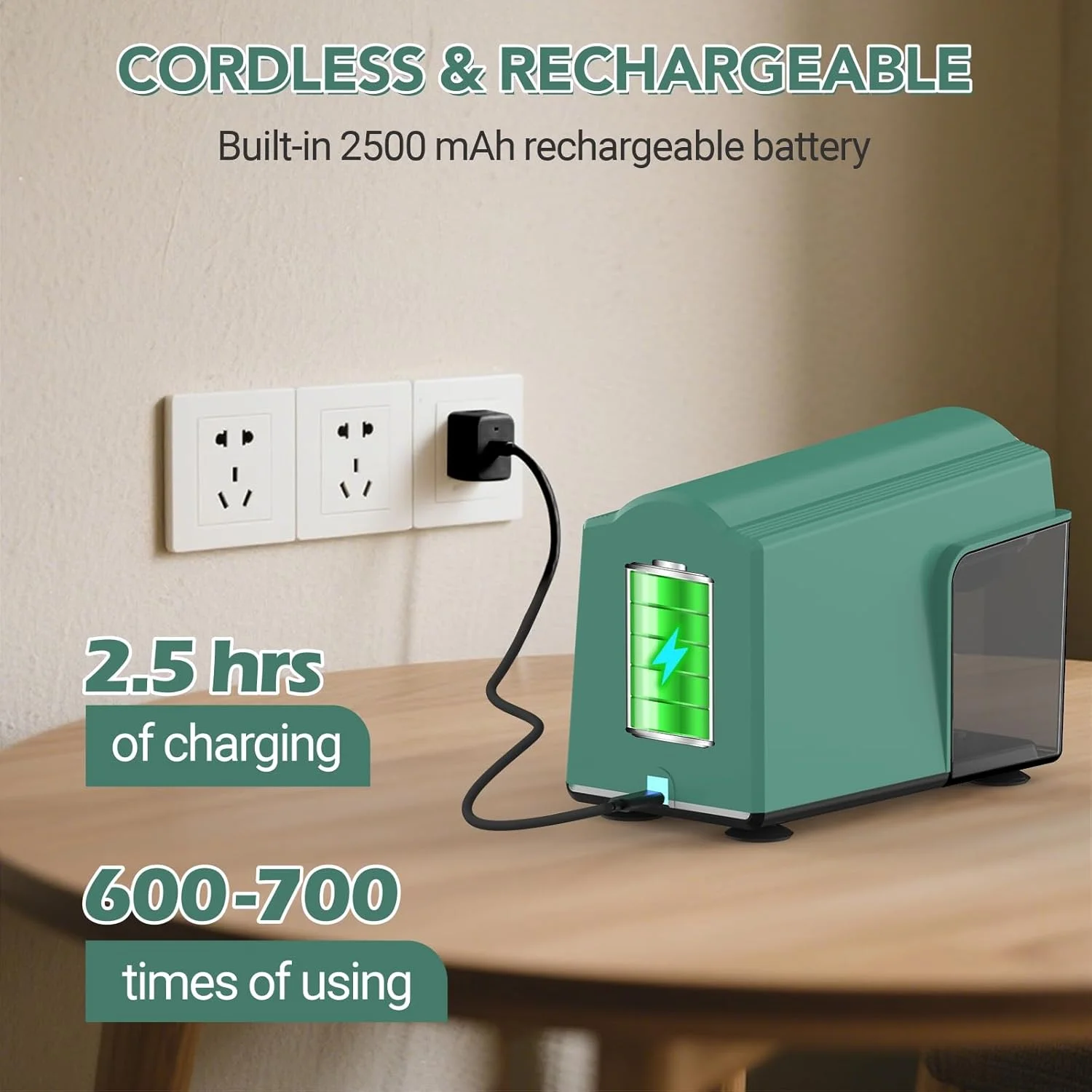 تراش مداد شارژی AFMAT مدل PSD4GN