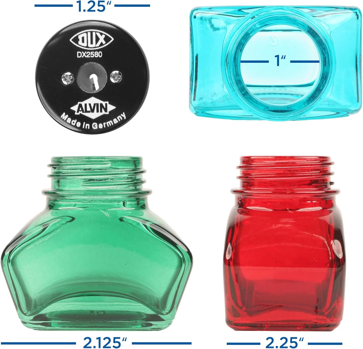 تراش رومیزی شیشه ای آلوین مدل DUX / تک رنگ قرمز