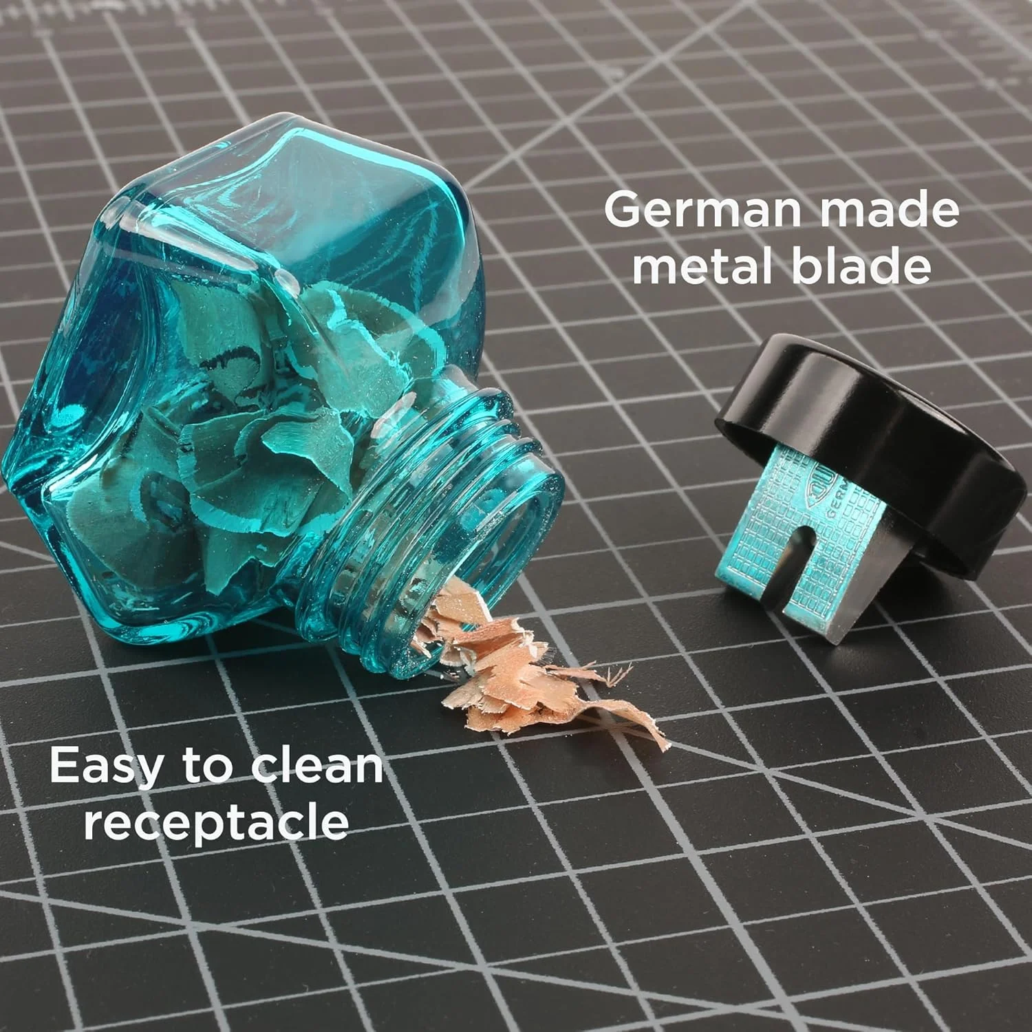 تراش رومیزی شیشه ای آلوین مدل DUX / تک رنگ قرمز