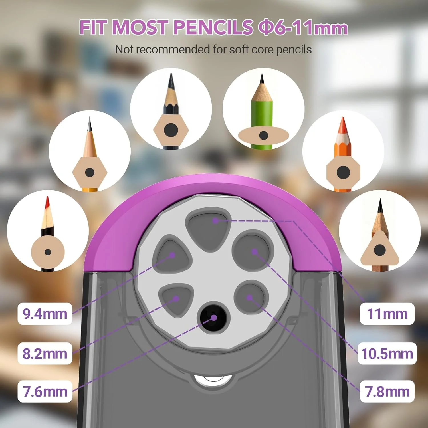 مداد تراش شارژی AFMAT مدل PSD2PR مداد تراش شارژی AFMAT مدل PSD2PR