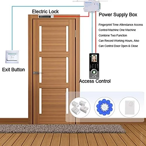 HAIRA Clock In Clock Out Machine Face Fingerprint Attendance Access Control Keypad Access Control System Touch Doorbell Access Control Device Machine For Enterprise